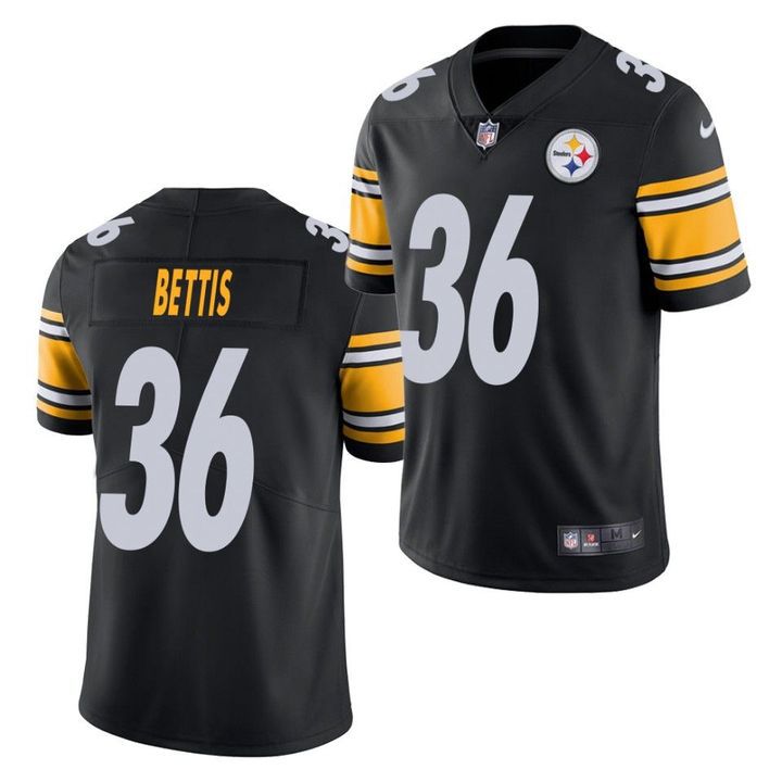 Men Pittsburgh Steelers 36 Jerome Bettis Nike Black Limited NFL Jersey